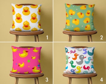 Cute Yellow Chicks Pillow Cover, Kids Cushion Cover, Girls & Boys Room Pillow Case, Nursery Room Decor, Any Size Pillow, Only Cover, 16x16