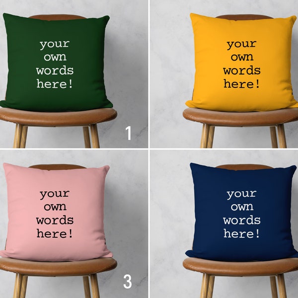 Custom Quote Pillow Etsy