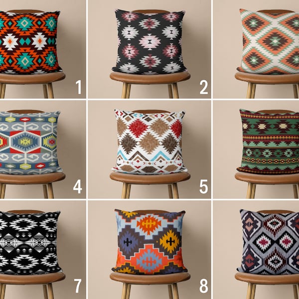 Aztec Pillow Etsy