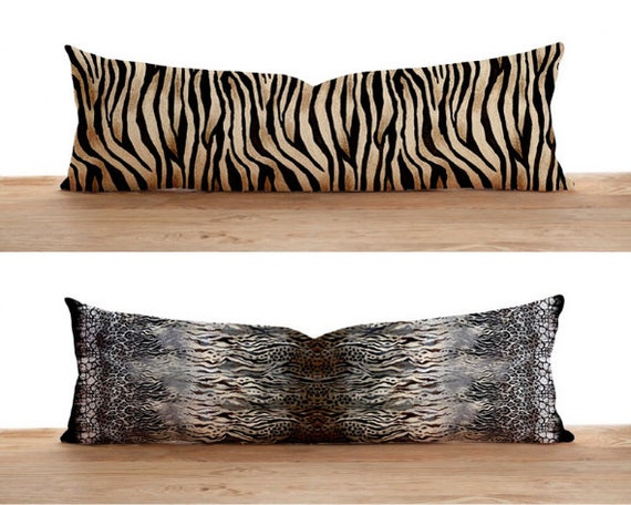 Animal Print Lumbar Pillow Cover Leopard & Tiger Print - Etsy Animal Print Lumbar Pillow Cover Leopard & Tiger Print - Etsy