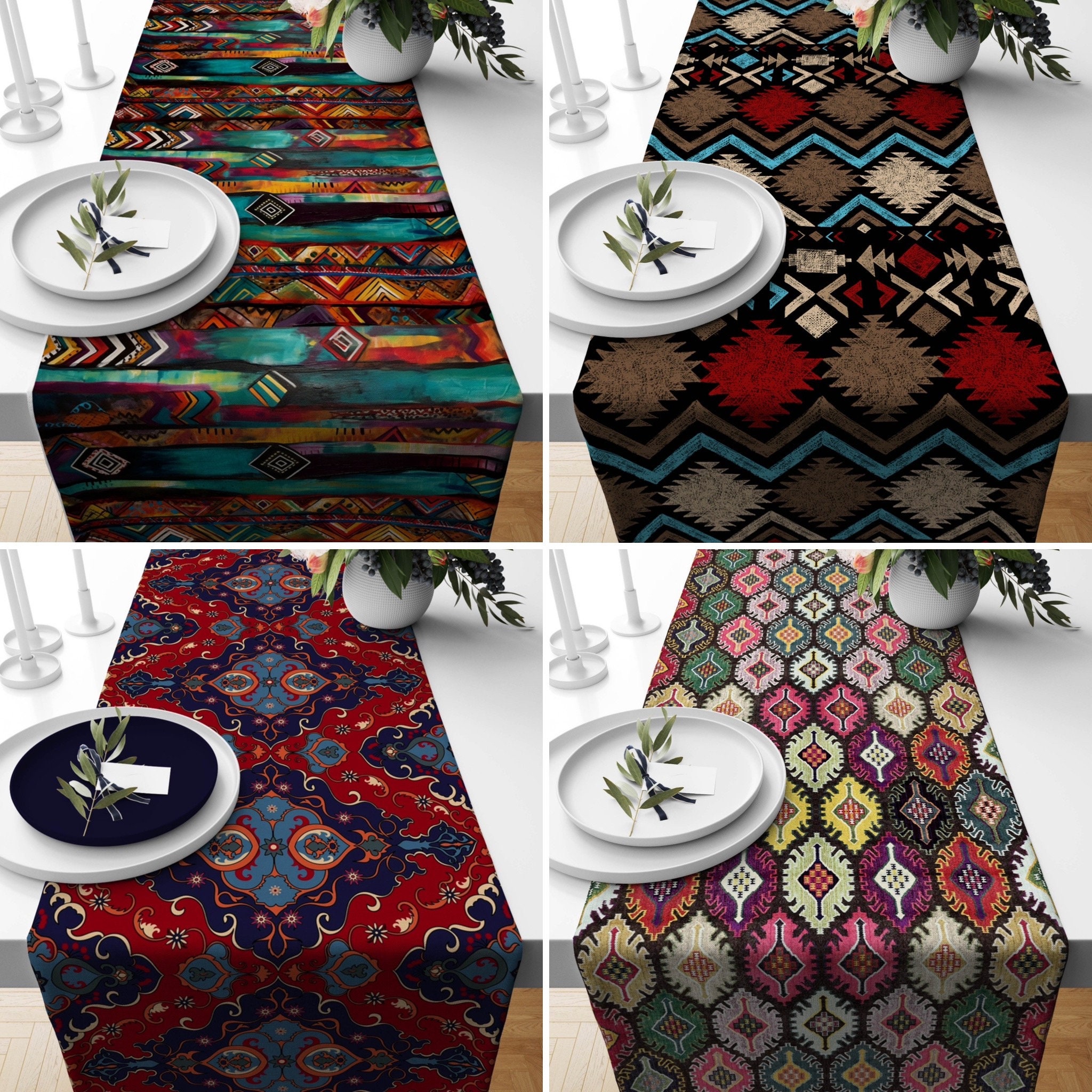 Tapis kilim en laine tissé à la main : petite suspension murale traditionnelle (17 x 16 po.) - France