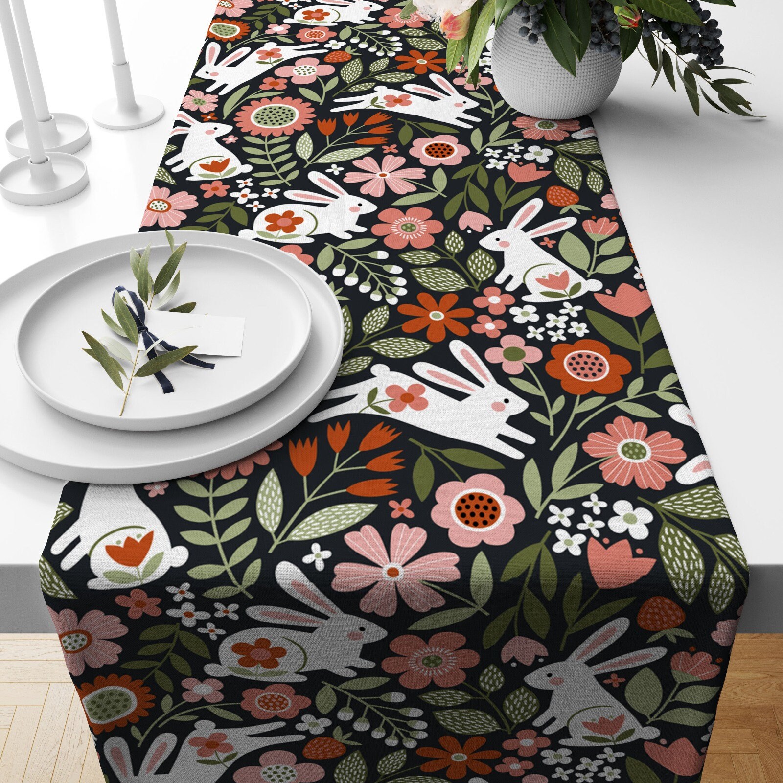 Ostern Tischläufer, Osterei Küchen Läufer, Bunte Tischdecke, Frühling Tisch Dekor, Frohe Ostern Geschenk, Jede Größe Tischläufer