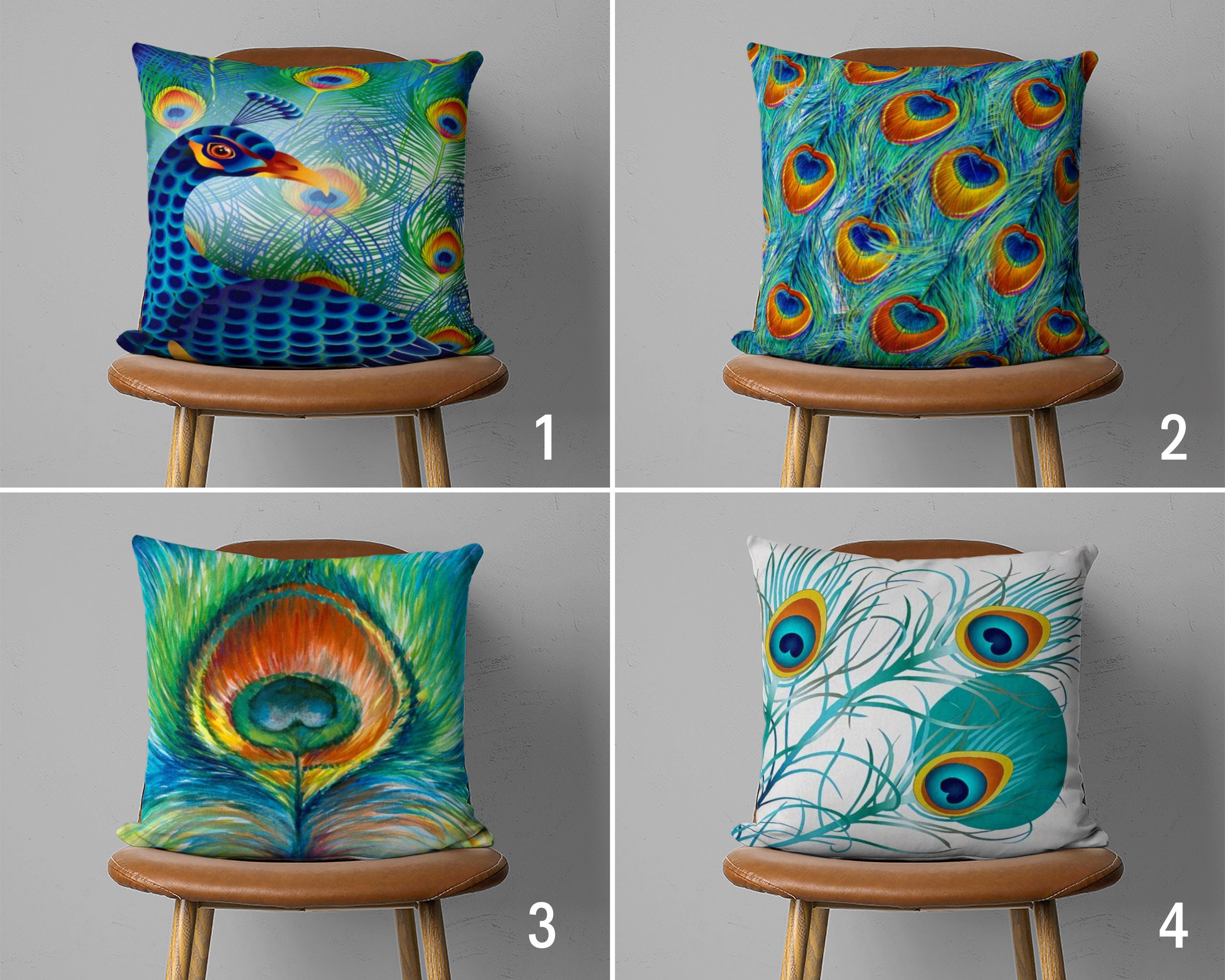 Peacock colour cushion covers hotsell