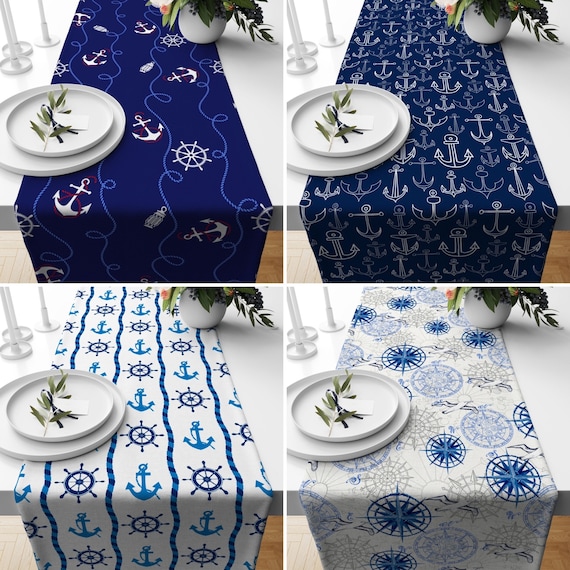 Navy table runners deals