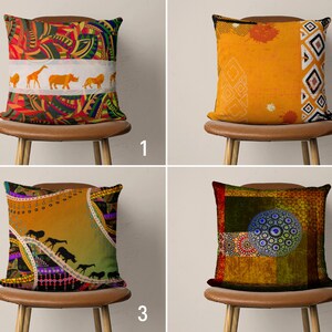 Bohemian Abstract Pillow Covers, Orange Purple Cushion Cover, Ethnic Moroccan Pillow Case, Apartment Decor, Boho Home Decor, Any Size