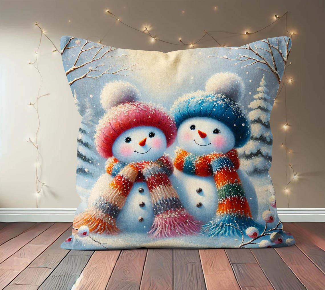 Snowman Cozy Dreams Quilted Pillow Case NCU0HTT145