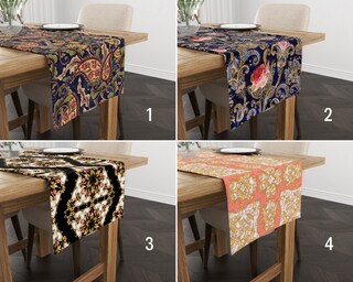Runner Da Tavola DII Con Gufi | 35,6 X 177,8 Cm | Ricamato In Poliestere Per Autunno