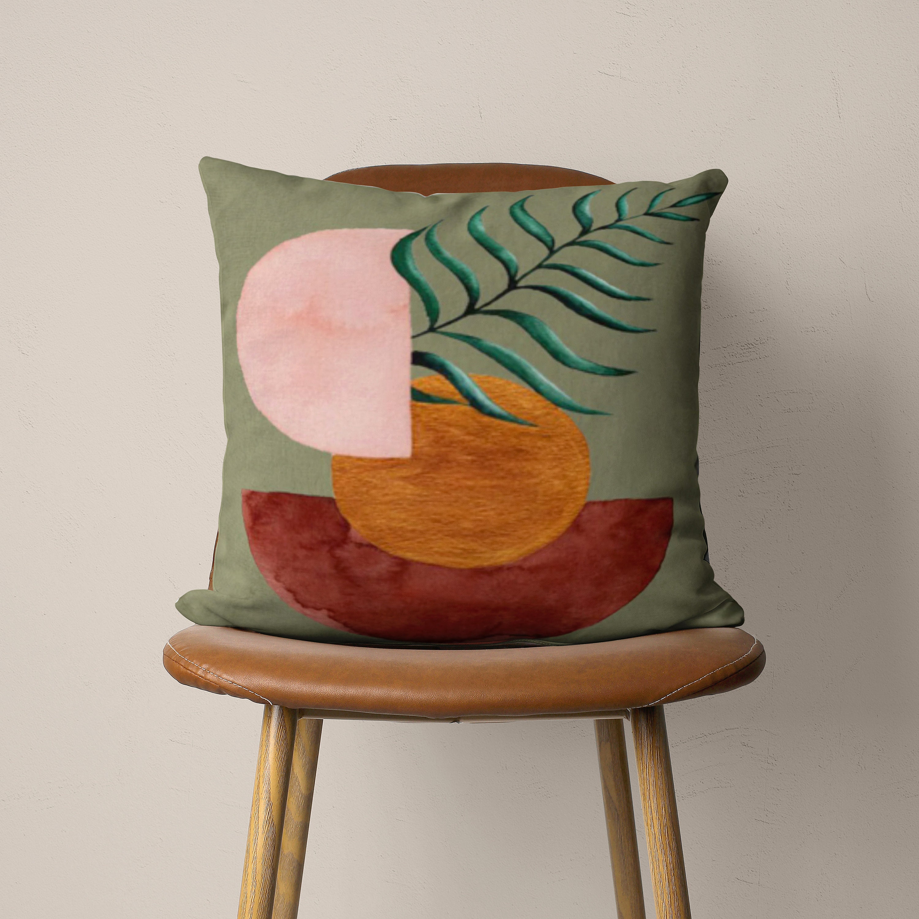 Abstract Green Boho Pillow Covers Bohemian Cushion Cover Etsy