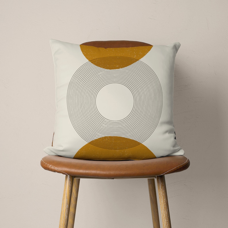Mid Century Modern Pillow Cover Boho Abstract Pillow Case Etsy Canada