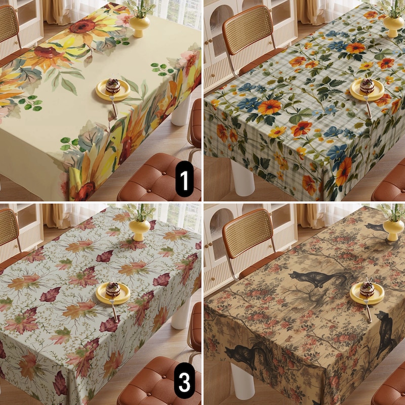 Fall Tablecloth - Etsy