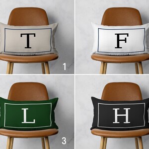Funda de almohada con letras personalizadas, funda de cojín con monograma personalizada, funda de almohada personalizada, funda de almohada de sofá hecha a mano, todos los tamaños, opciones de color
