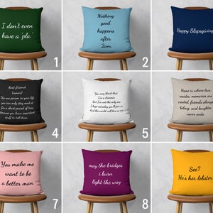Individuelle Ihre Worte hier Kissenbezug, personalisierte Text Kissenbezug, Benutzerdefinierte spezielles Einzigartiges Geschenk, Zitate Kissenbezug, Größe Farboptionen