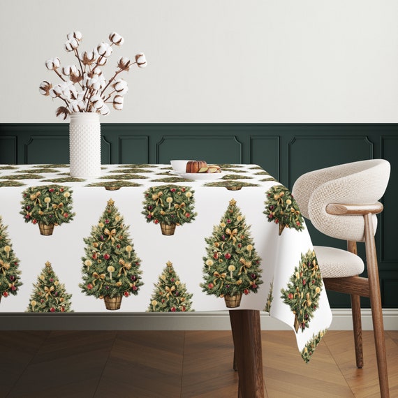 Nappe Chiffon 3D Sapin De Noël C01 – Fête Anniversaire Zoé (neuve)
