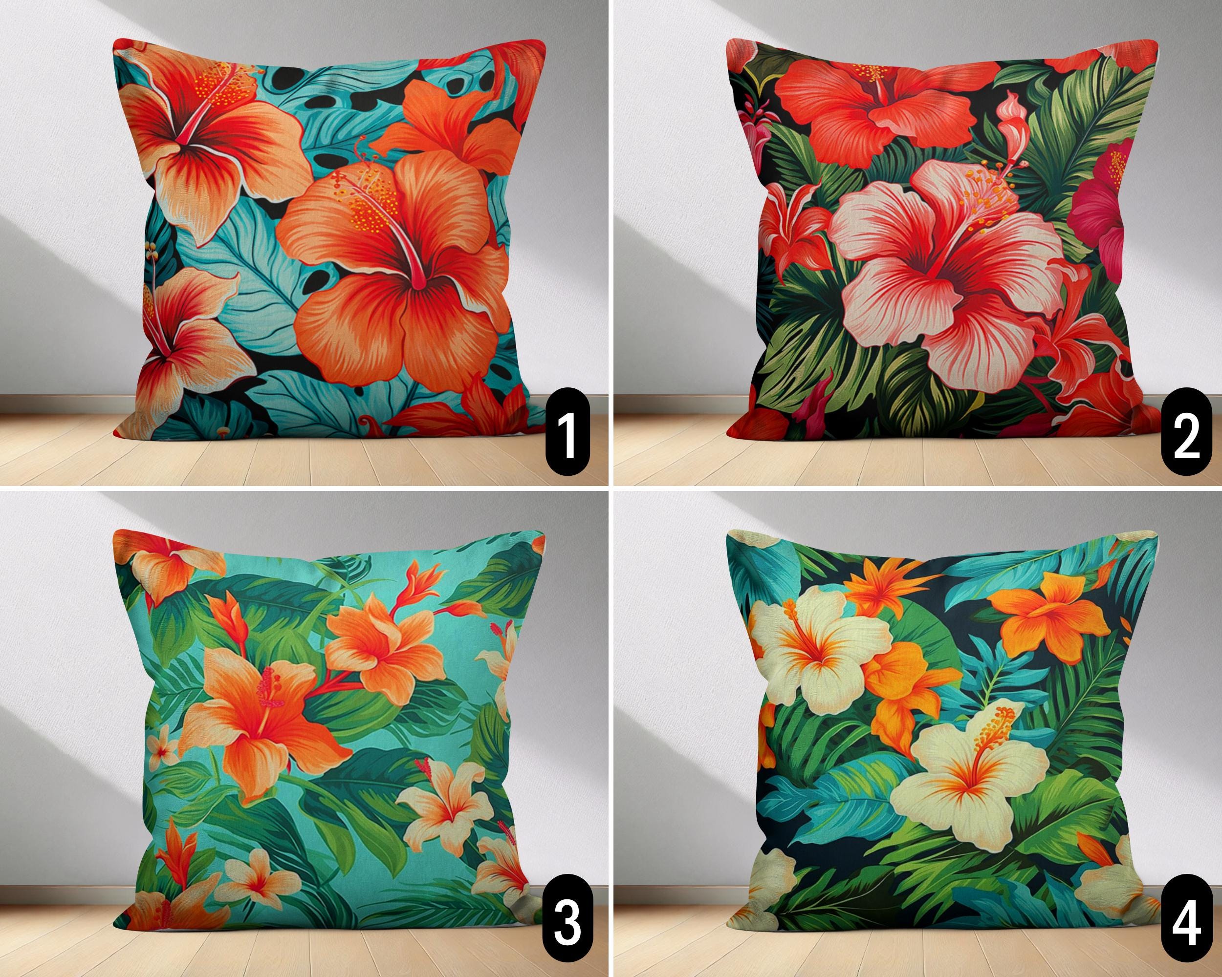 Outdoor Cushions Hibiscus - Etsy