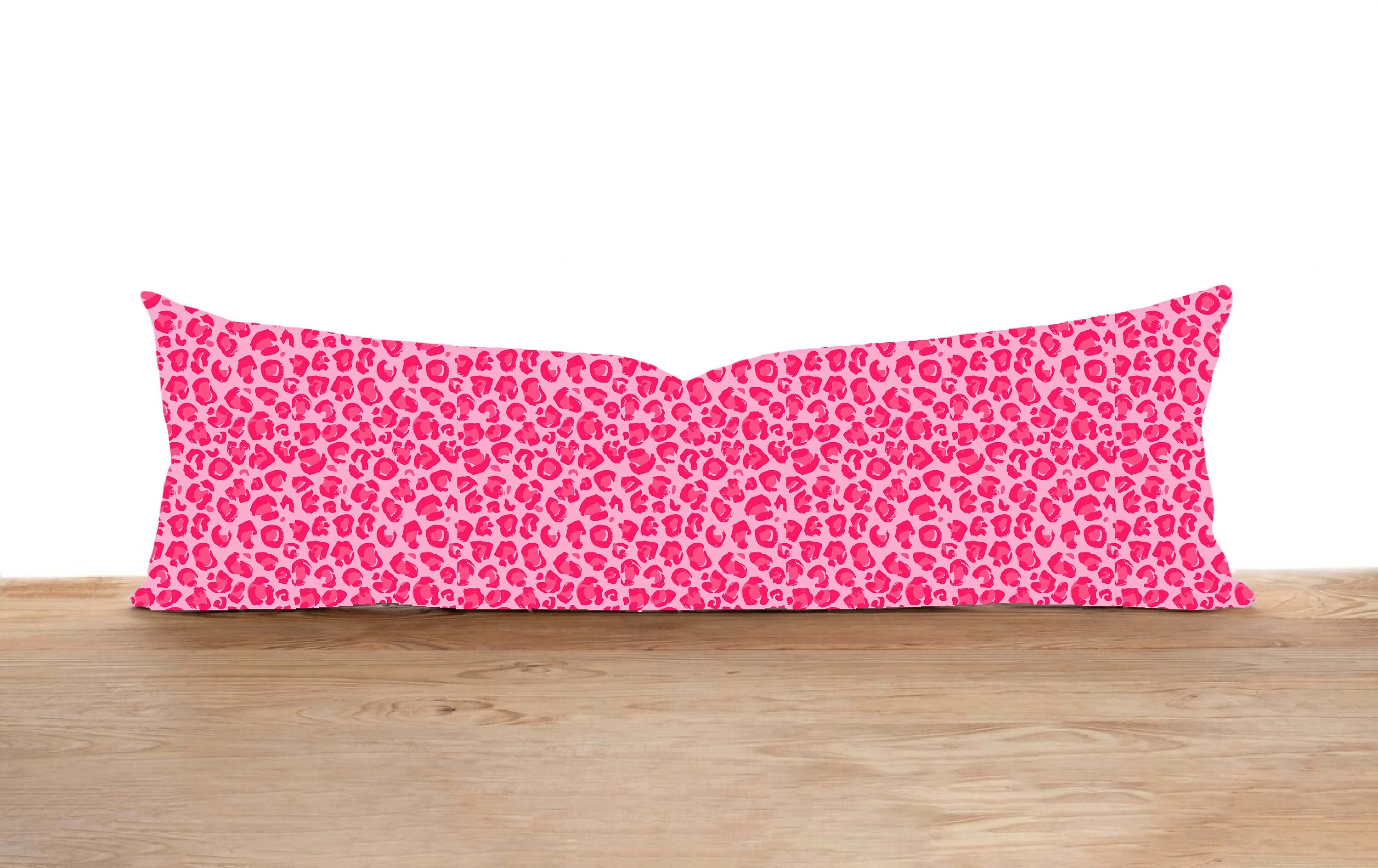 Pink cheetah print pillow hotsell