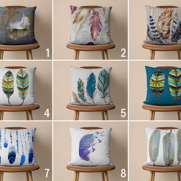Feather Pillow Etsy