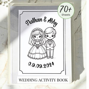 Kids Wedding Activity Pack Wedding Coloring Book Wedding Activity Book Children&#39;s Wedding Activity Book Kids Reception Table Activities