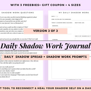 Shadow Oracle Work Printable, Oracle Prompts, Shadow Work Workbook, Inner Child Healing Journal Shadow Work PDF, Self Love Healing Printable