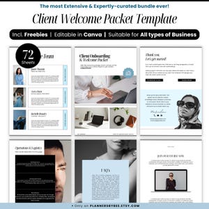 Client Welcome Packet, Onboarding Canva Template, Virtual Assistant, Coaching, Interior Design Welcome Guide Package, Services & Pricing PDF