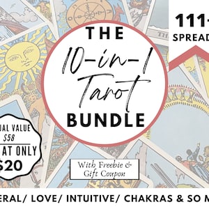 Tarot Workbook, Tarot Spreads, Tarot Spreads Bundle, Tarot Stickers Printable, Tarot Print Journal ,Tarot Journal, Printable Tarot Planner