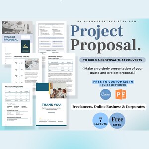 Simple Project Proposal, Professional Proposal, Canva Editable Business Proposal, Client Intake, Project Pitch Deck, Proposal Presentation
