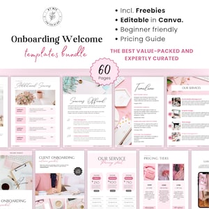 Client Onboarding Template: 60 Page Canva eBook (Digital Download)