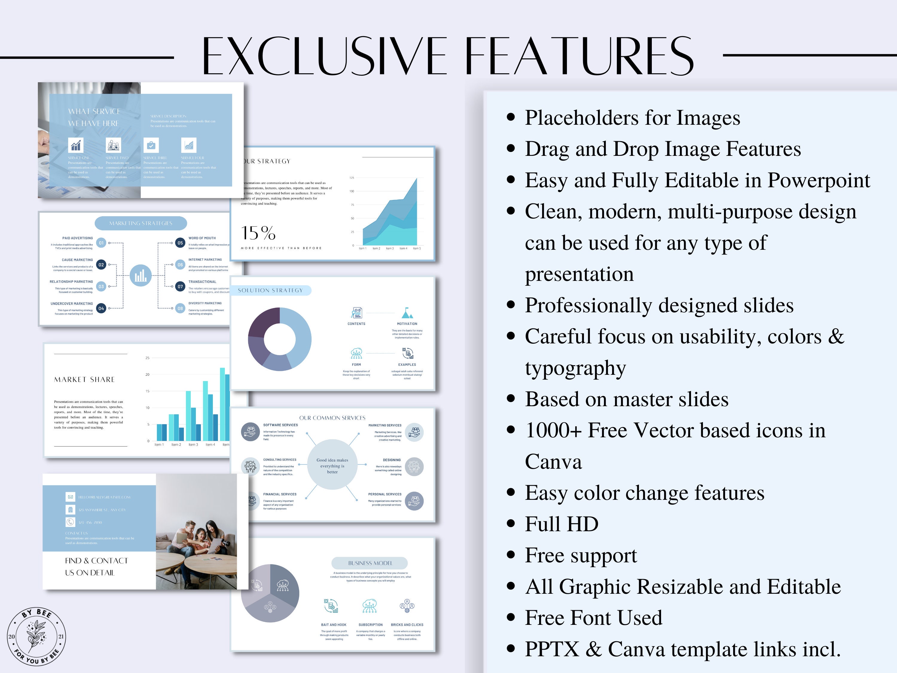 Editable Business Powerpoint Presentation Template Editable - Etsy