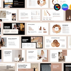 Minimal Clean Business PowerPoint Template, Professional Slides, Meeting PPT, University, Business, Executive Summary, Report, Project PPTX
