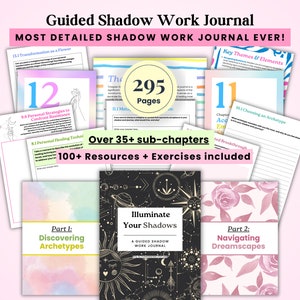 Shadow Work Journal Prompts, Shadow Work for Beginners, Shadow Work exercise, Healing Therapy, Shadow Work worksheet, Inner Child, Self Love