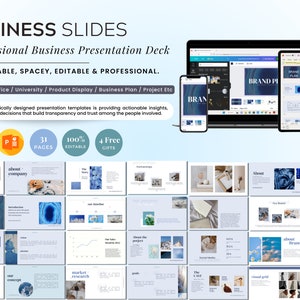 PowerPoint Template Business Branding proposal , Editable power point template, Presentation Template, Minimal Business Plan Slide Deck Pack