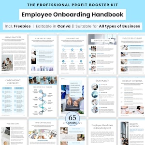 New Hire Template Canva, Employee Onboarding, New Hire Checklist HR, Employee Training, Company Policy Manual, Staff Handbook ebook Welcome