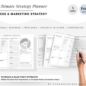 Marketing Strategy Workbook, Business Plan Template, Marketing Business Planner, Marketing Workbook Marketing Plan, Business Marketing Plan