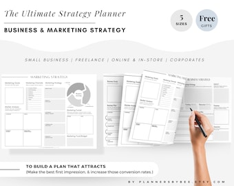 Marketing Strategy Workbook, Business Plan Template, Marketing Business Planner, Marketing Workbook Marketing Plan, Business Marketing Plan