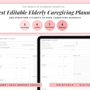 Caregiving Elderly Care Checklist EDITABLE Printable Caregivers Care log Template Home Health Care Forms Elder Care Caregiver Daily Log PDF