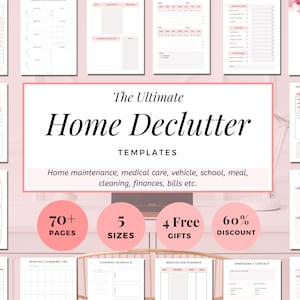Household Binder Printable, Home Management Planner, Household Planner Life Inserts household Happy Classic A4 A5 LETTER Half Letter Clean
