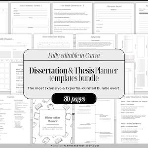 Dissertation Planner, 2025 Thesis Dissertation Journal, Final Year Undergraduate Masters PhD Planner, Supervisor Meetings, Research project