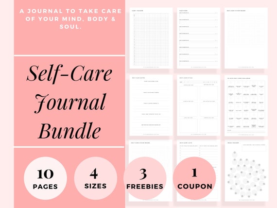 Gratitude Journal for Women Printable Pages Instant Download Self Care,  Self Love, Love Yourself Journal Workbook Ebook Digital Journal 