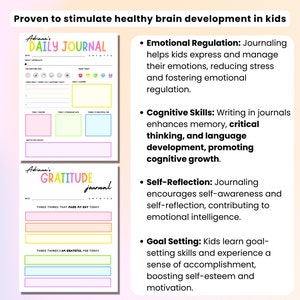 Kids Daily Journal, Printable Kids Journal, DIY Journal Pages, Workbook ...