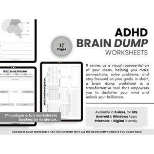 Priority Matrix Template, Work Day Productivity, GoodNotes Notability, DIGITAL Brain Dump Planner, To Do List Printable, ADHD Daily Planner