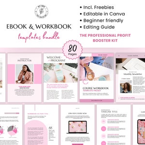 Ebook Template Canva, Coaching Workbook Template, Lead Magnet Template, Course Creator Template, Coaching Worksheets, Ebook Cover Mockup PDF
