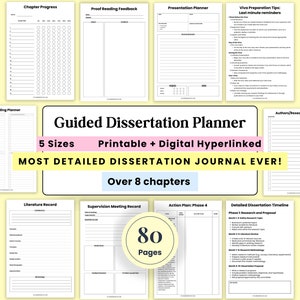 Research Thesis Writing Help, Dissertation Planning Journal, Guided Thesis Planner, University Research Project, Masters Final Year Thesis