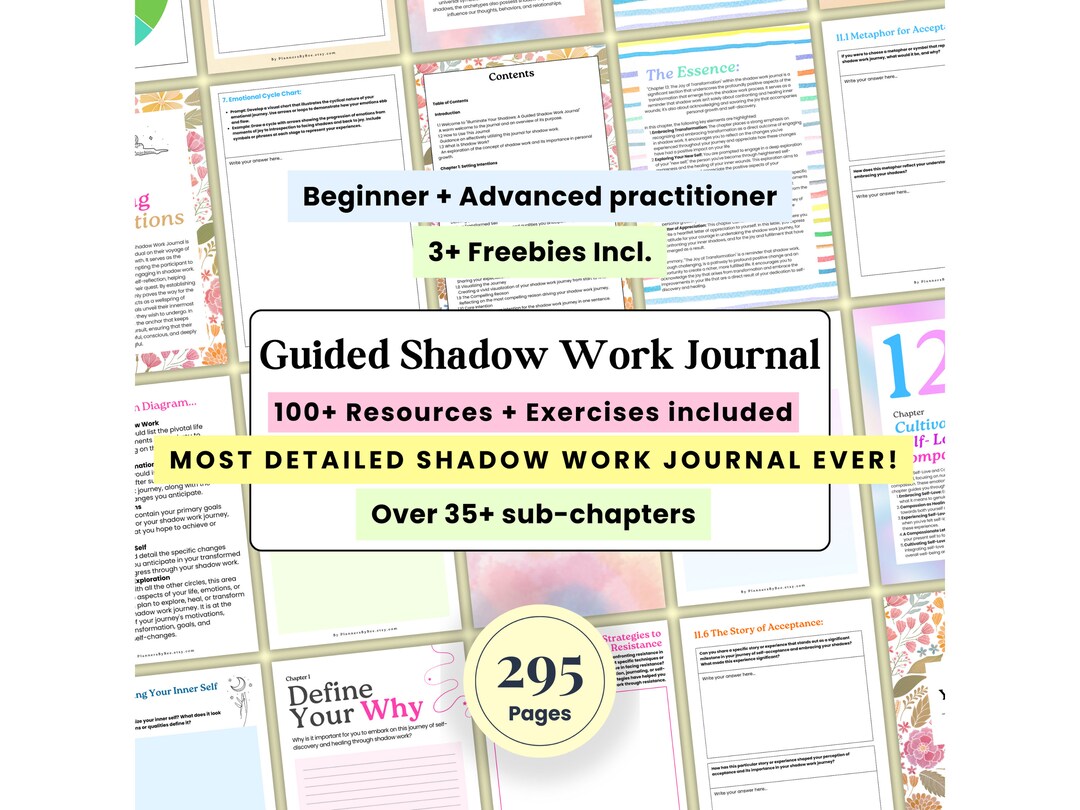 Shadow Work Prompts Pdf, Shadow Work Journal Pages, Printable Guided ...