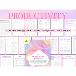 2024 Weekly Organizer, Project Planner, Life Organizer, ADHD Personal Schedule, Productivity Planner, Daily Planner Printable, Goal Planner