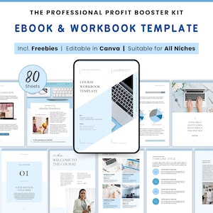 Small business ebook template, Canva ebook, Course Creator Workbook, Coaching lead magnet, digital branding book, digital marketing download