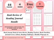 Reading Planner Printable Reading Journal Bundle Book Lover's Printable ...