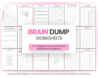 DIGITAL Brain Dump Planner, To Do List Printable, ADHD Daily Planner, Priority Matrix Template, Work Day Productivity, GoodNotes Notability