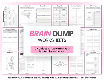 DIGITAL Brain Dump Planner, To Do List Printable, ADHD Daily Planner, Priority Matrix Template, Work Day Productivity, GoodNotes Notability