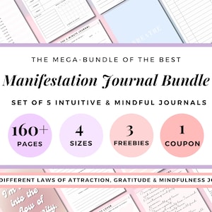 2025 Best Manifestation Planner Printable, Manifestation Journal Printable, Digital Manifestation Guide, Law of Attraction Workbook, LOA PDF