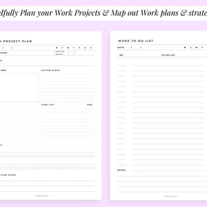 Office Tasks Planner Set Office Organizer Printables Work To Do List Work Schedule Employee Planner Business Meetings Work Emails Tracker