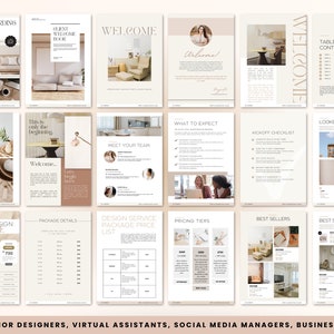 Client Welcome Packet 2025, Onboarding Canva Template, Virtual Assistant, Coaching, Interior Design Welcome Guide Package, Services Pricing